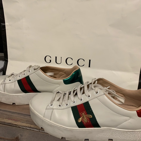 women's ace embroidered platform sneaker